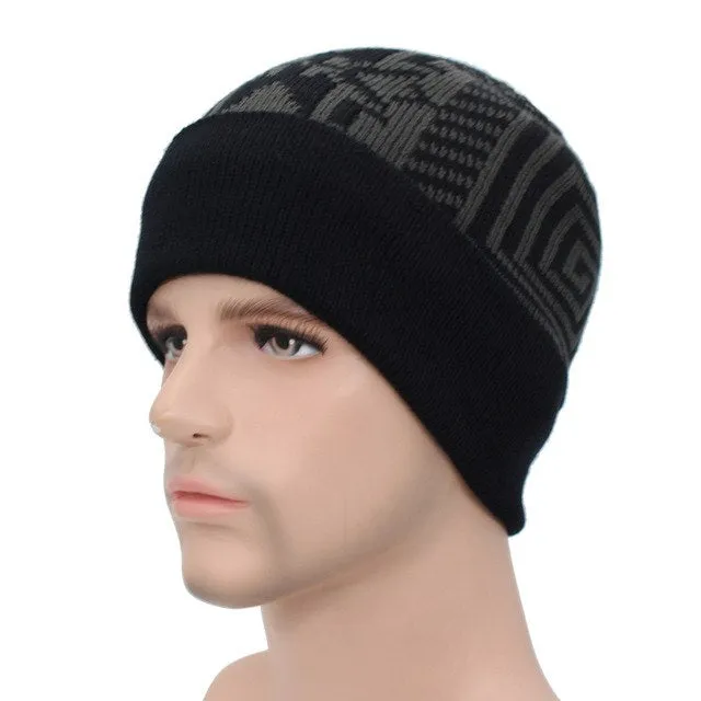 2 Piece Winter Knitted Beanie and Scarf
