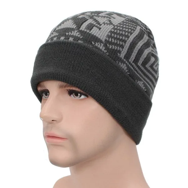 2 Piece Winter Knitted Beanie and Scarf