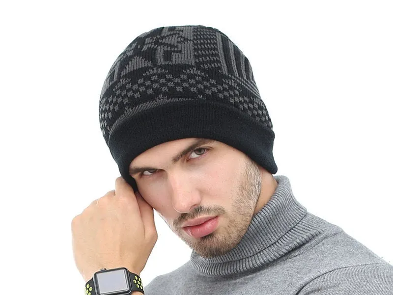 2 Piece Winter Knitted Beanie and Scarf