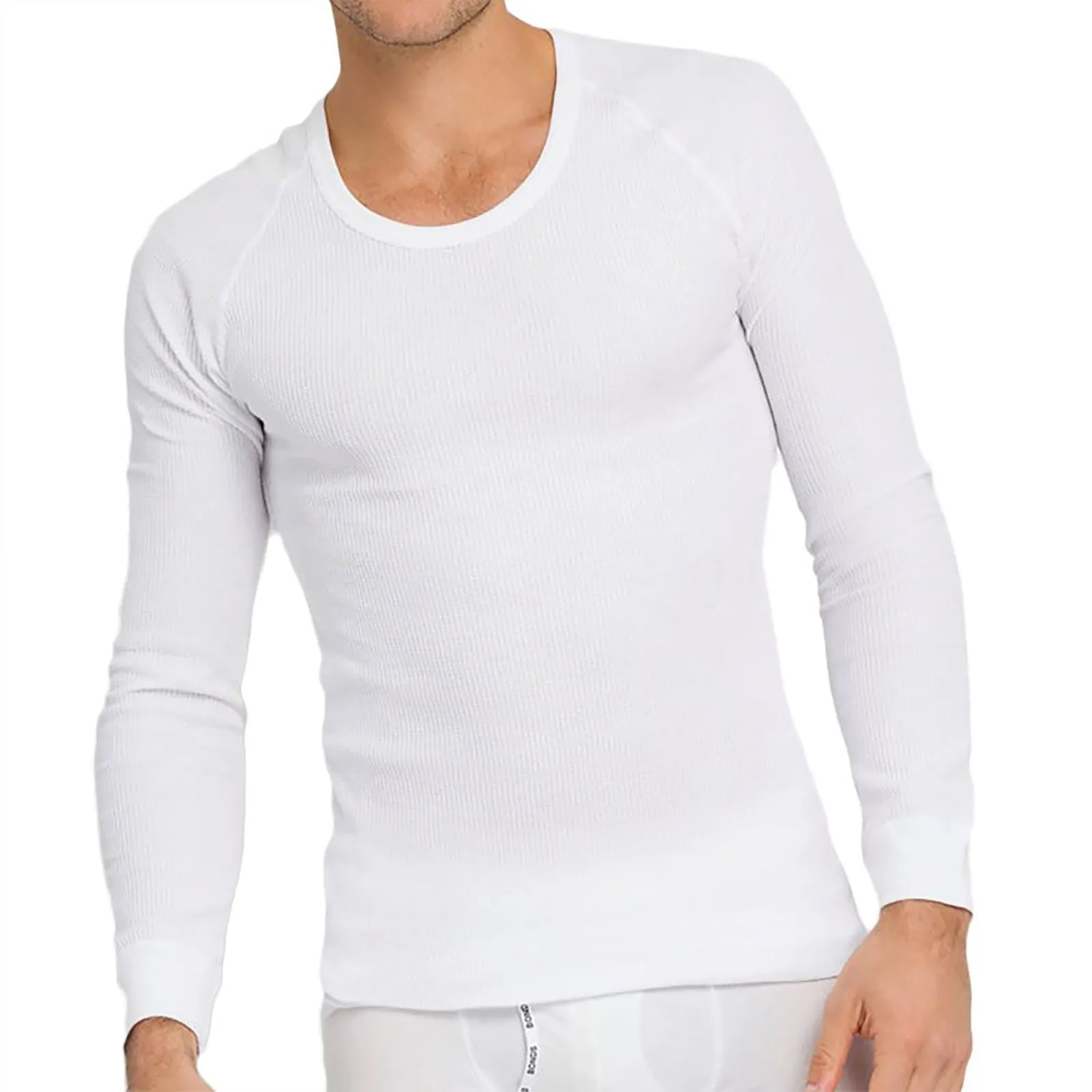 2x Holeproof Aircel Thermal Mens T-shirt Long Sleeve White Tee Top MYPU1A Bulk Base Layer