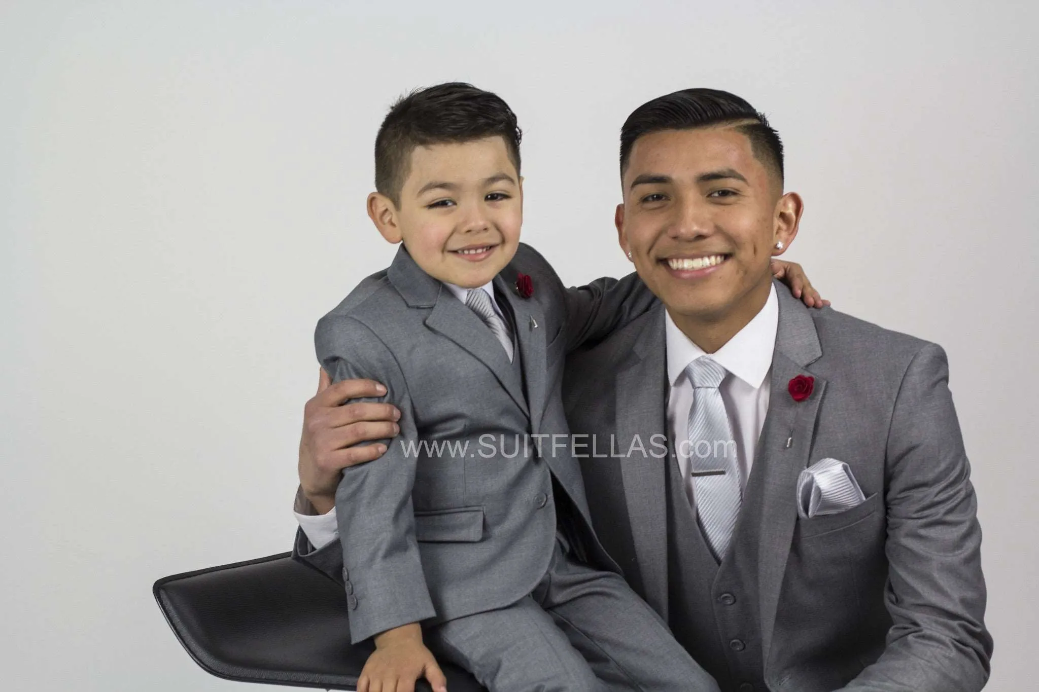 5 piece HUSKY Kid's Suit Light Grey HUSKY-4030