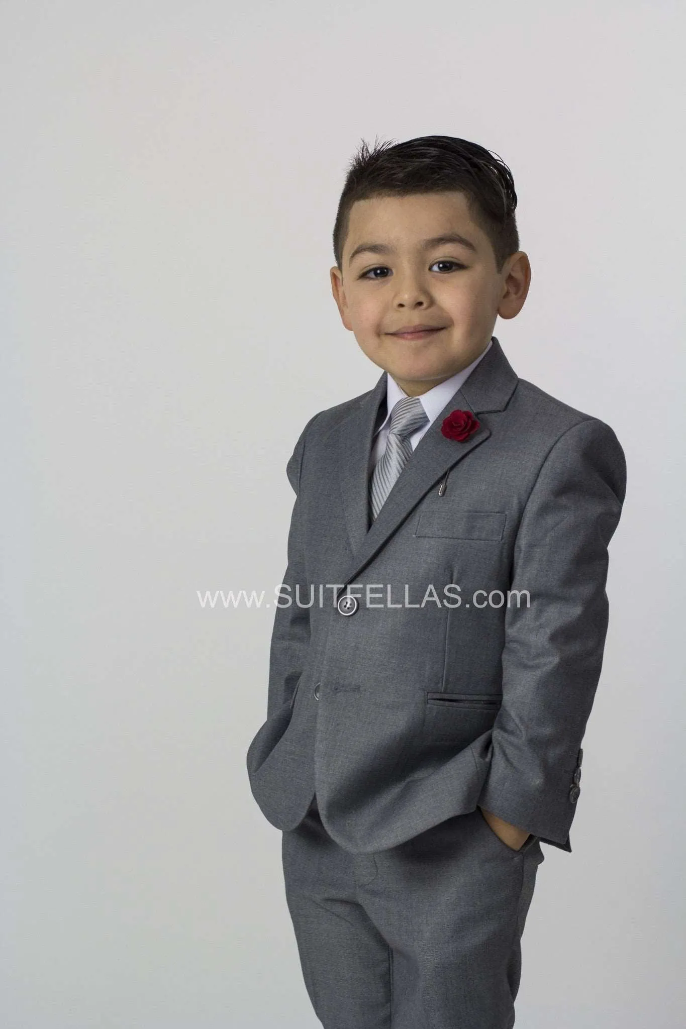 5 piece HUSKY Kid's Suit Light Grey HUSKY-4030