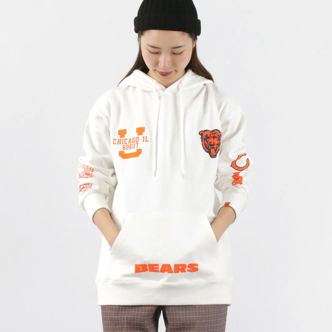 【50％OFF】UNIVERSAL OVERALL（ユニバーサルオーバーオール） CHICAGO BEARS×UNIVERSAL OVERALL スウェット フーディー