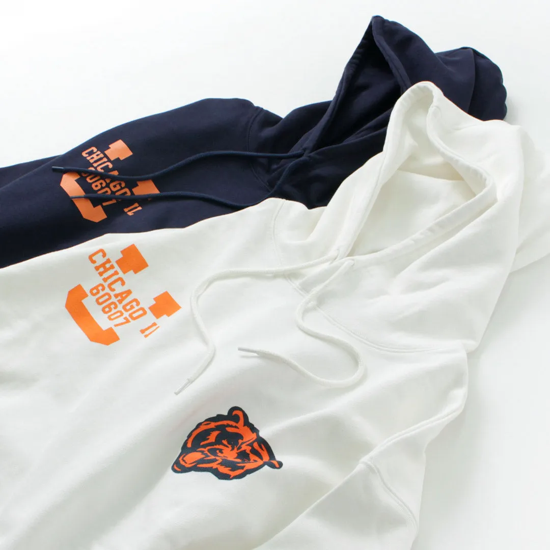 【50％OFF】UNIVERSAL OVERALL（ユニバーサルオーバーオール） CHICAGO BEARS×UNIVERSAL OVERALL スウェット フーディー