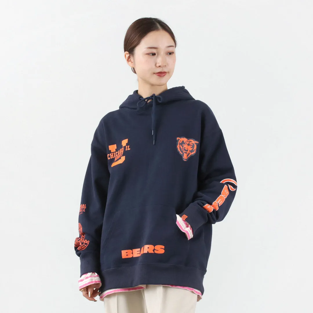【50％OFF】UNIVERSAL OVERALL（ユニバーサルオーバーオール） CHICAGO BEARS×UNIVERSAL OVERALL スウェット フーディー
