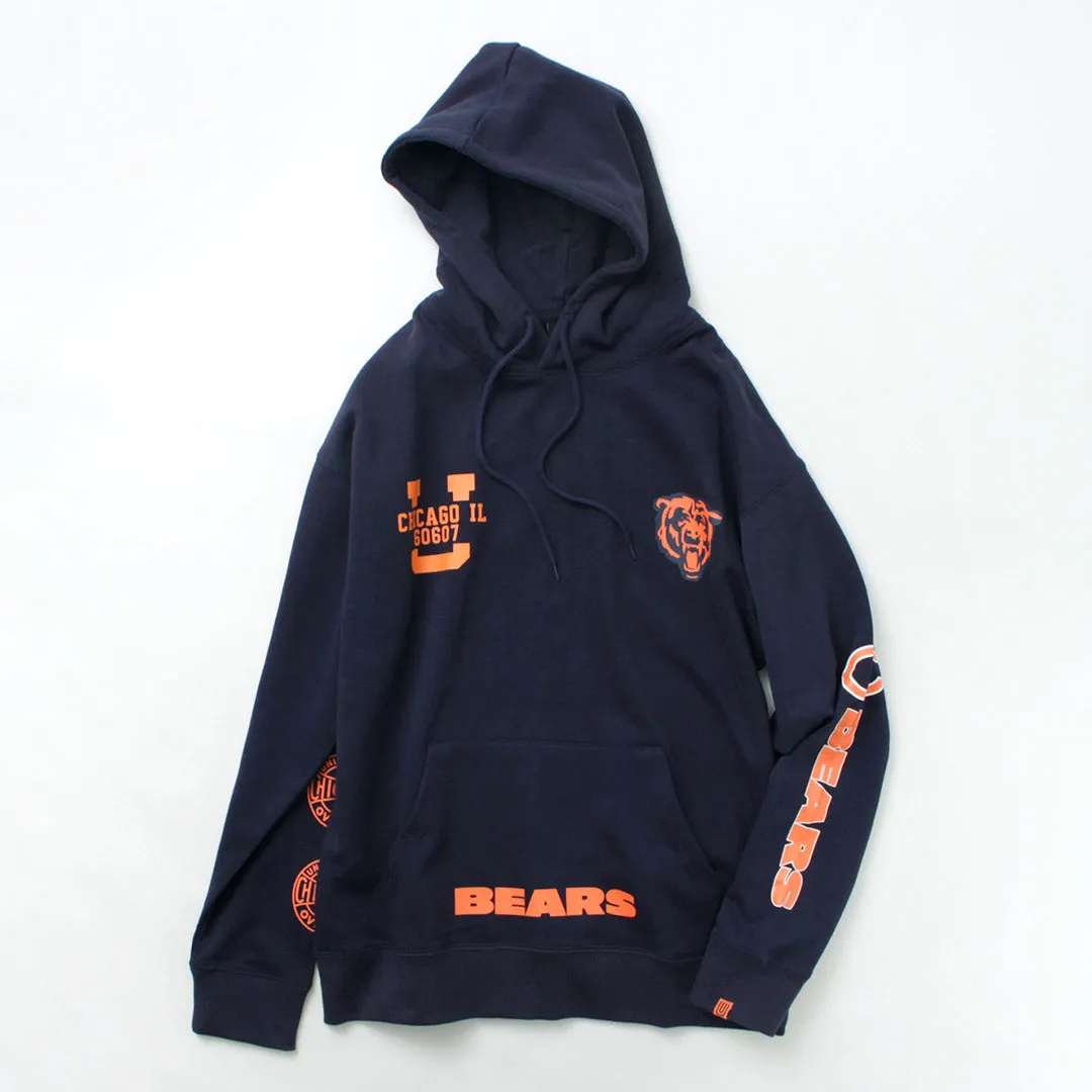 【50％OFF】UNIVERSAL OVERALL（ユニバーサルオーバーオール） CHICAGO BEARS×UNIVERSAL OVERALL スウェット フーディー