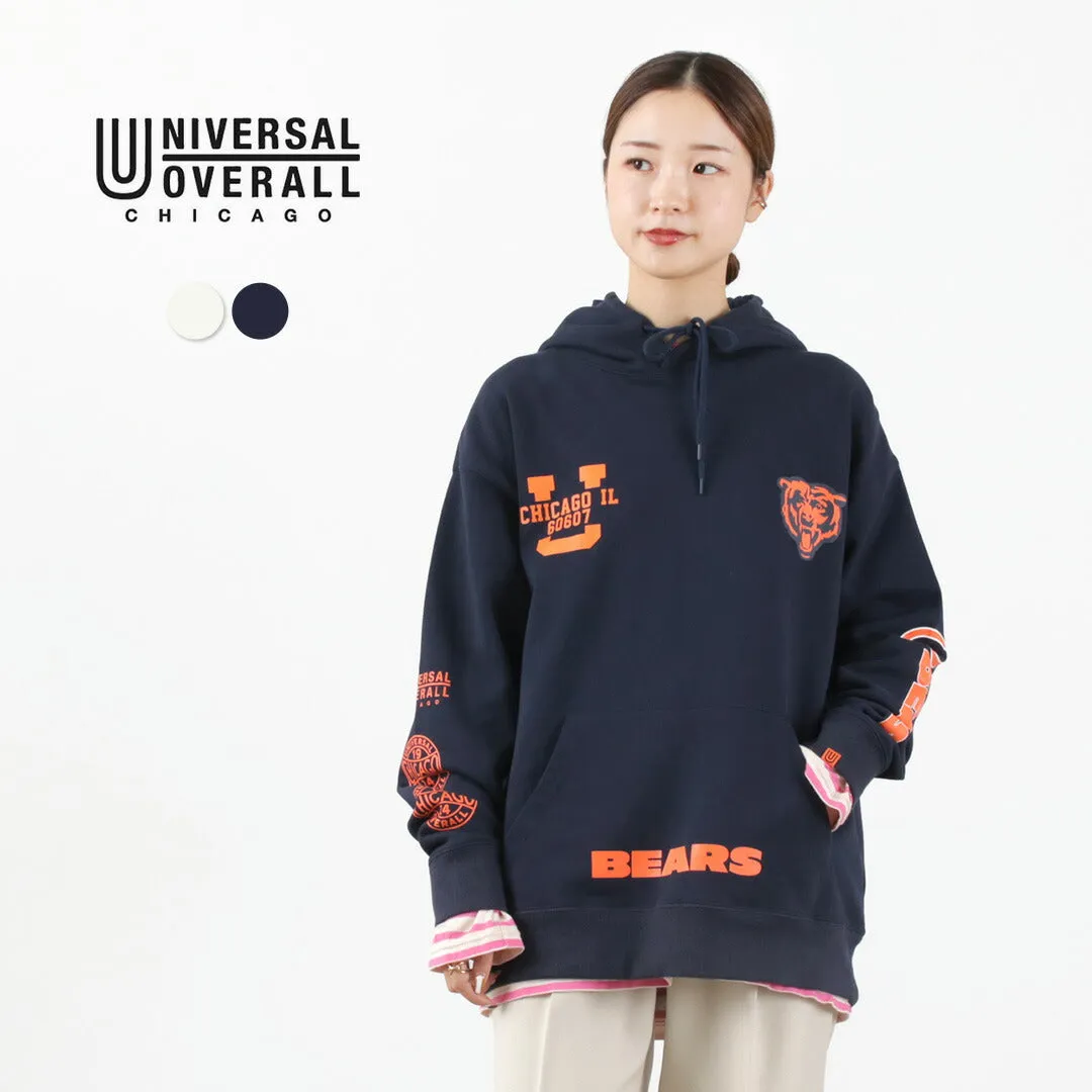 【50％OFF】UNIVERSAL OVERALL（ユニバーサルオーバーオール） CHICAGO BEARS×UNIVERSAL OVERALL スウェット フーディー
