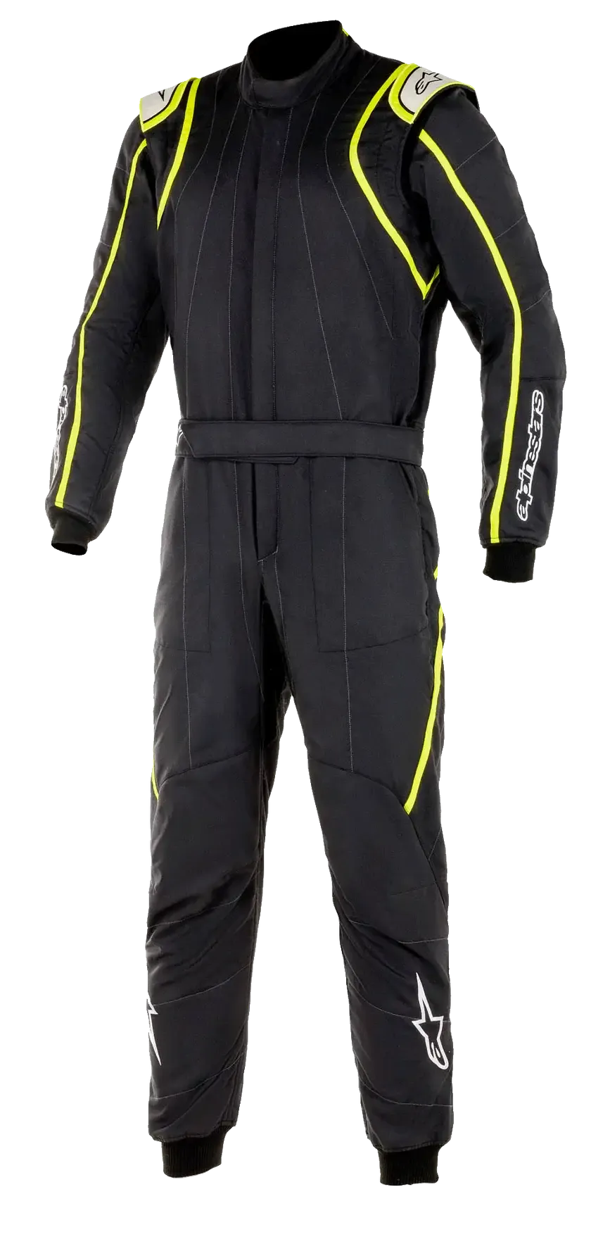 ALPINESTARS 3355020_155_62 Auto racing suit GP Race V2 FIA Black / Yellow fluo, Size 62