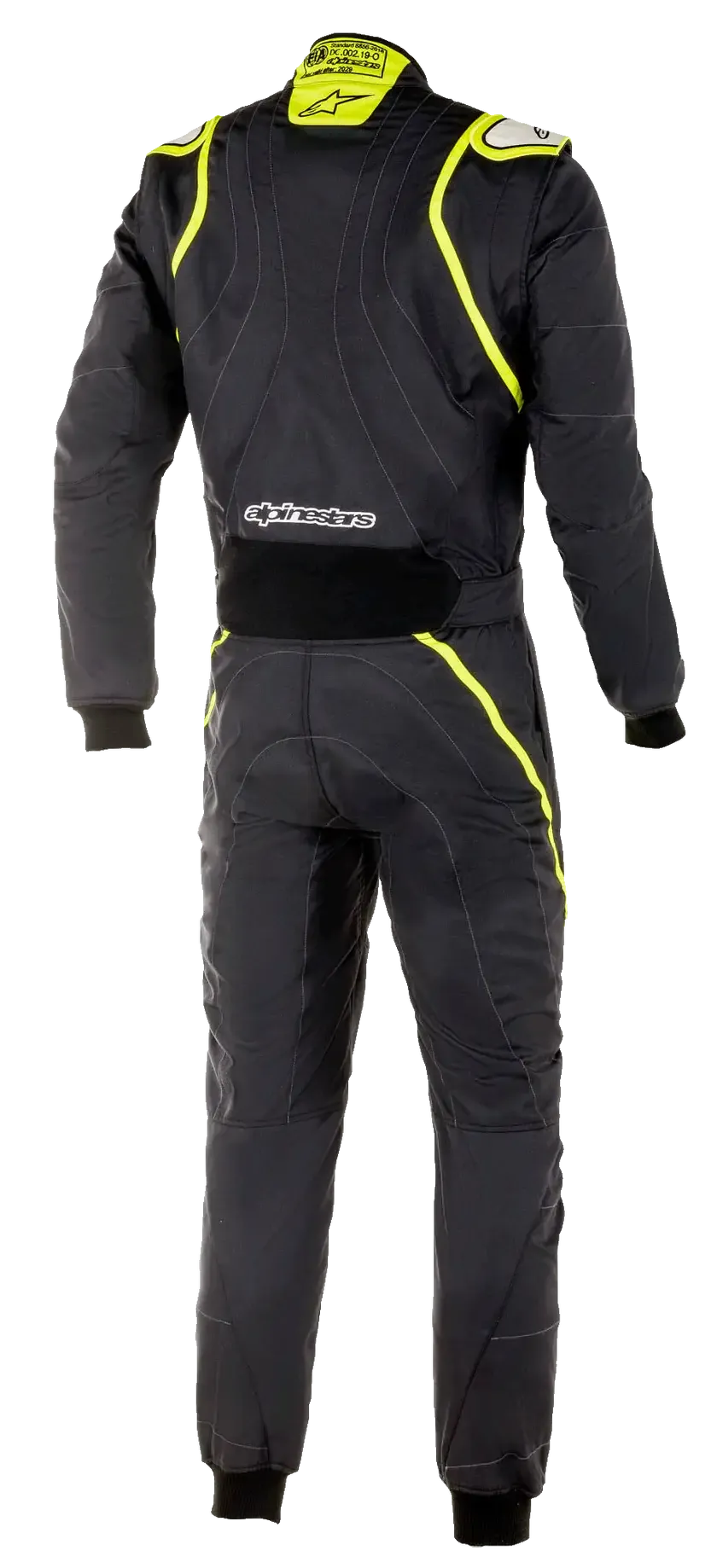 ALPINESTARS 3355020_155_62 Auto racing suit GP Race V2 FIA Black / Yellow fluo, Size 62