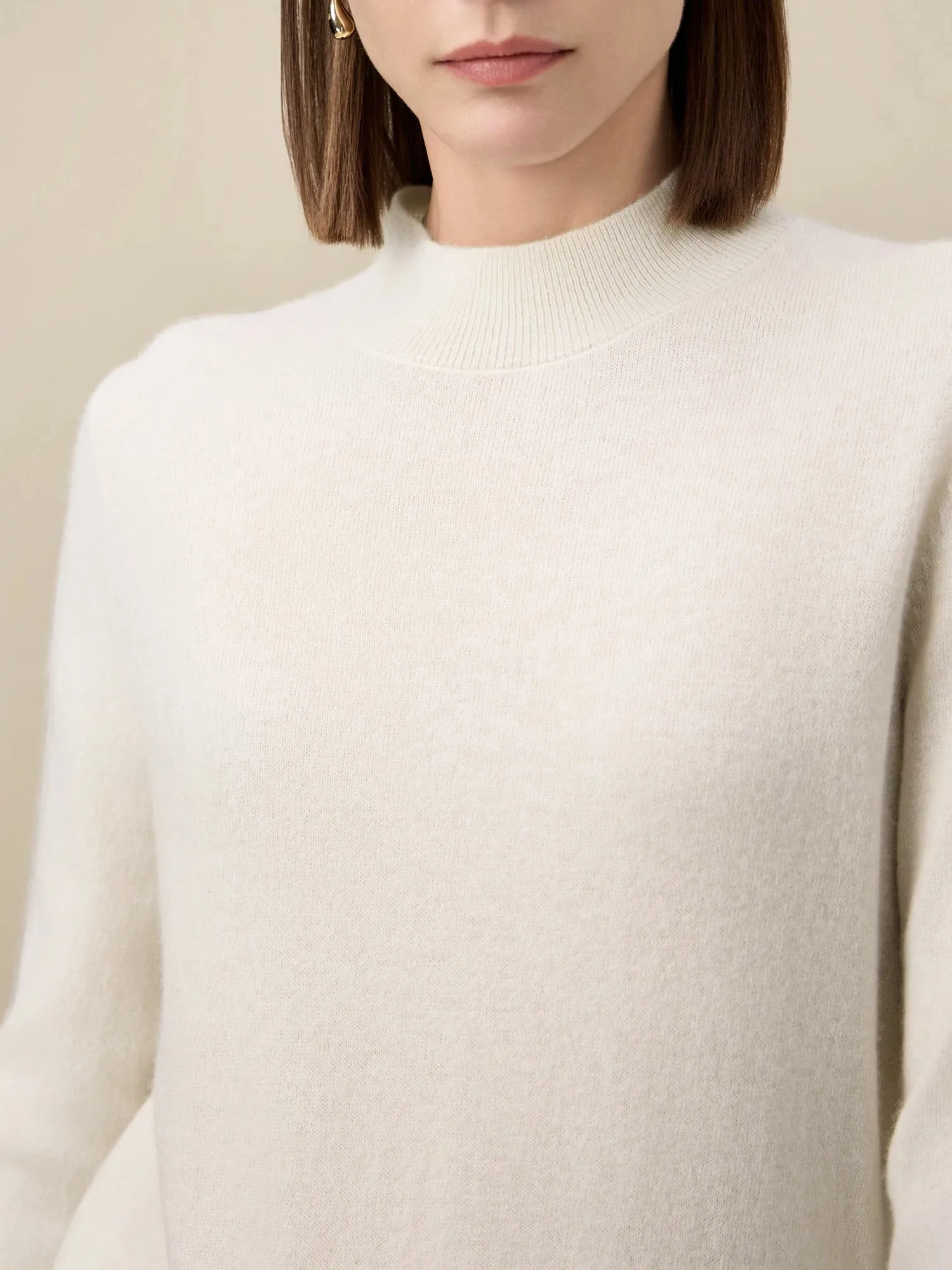 Amoretu Women's 90% Wool Long Sleeve Knit Sweater