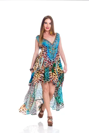 Animal Print High low dress