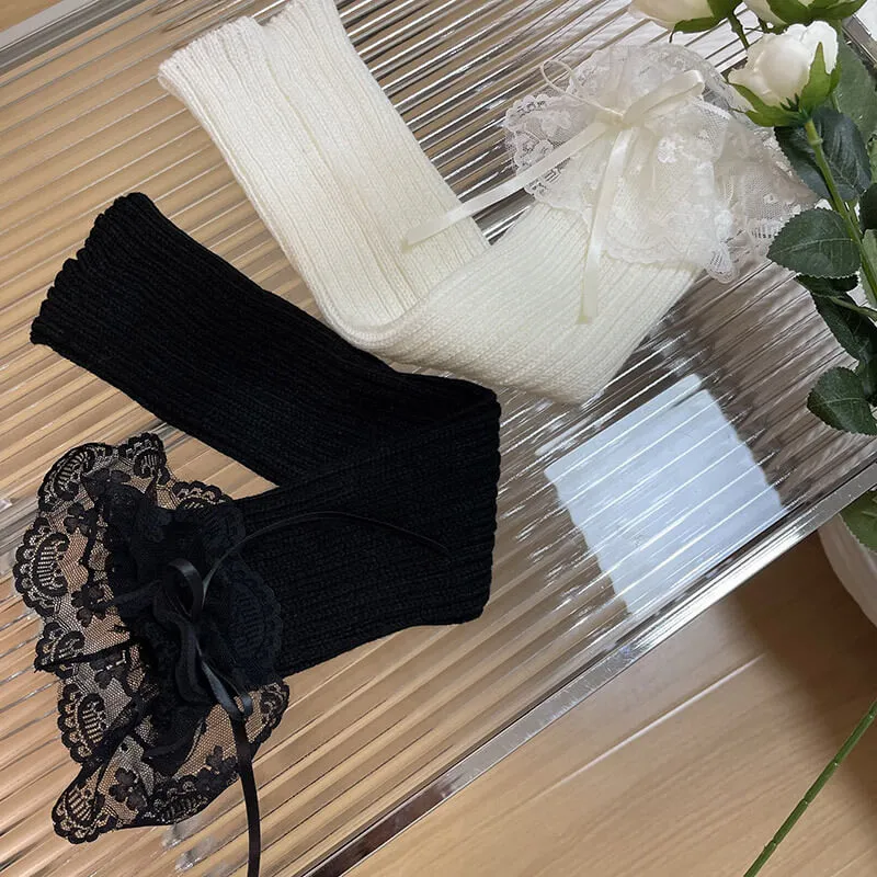Ballet lace leg warmers