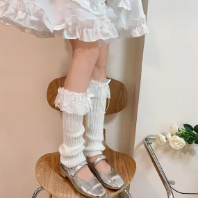 Ballet lace leg warmers