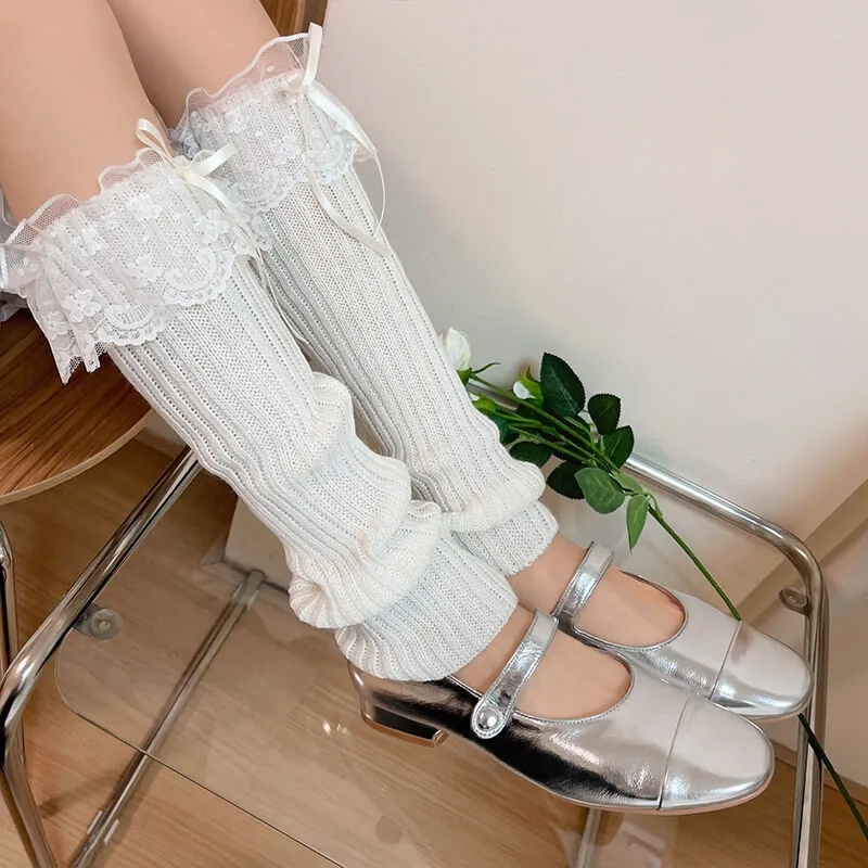 Ballet lace leg warmers