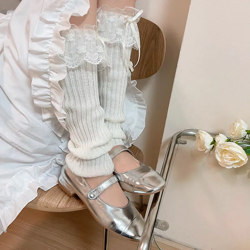 Ballet lace leg warmers