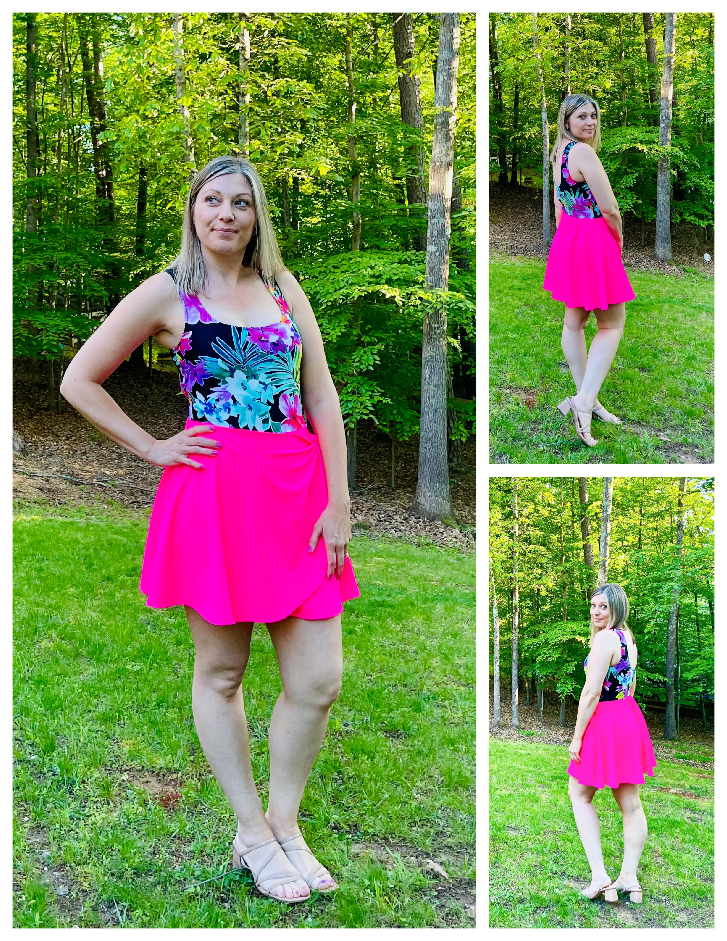 Candi Square Neck Swim Dress Pattern
