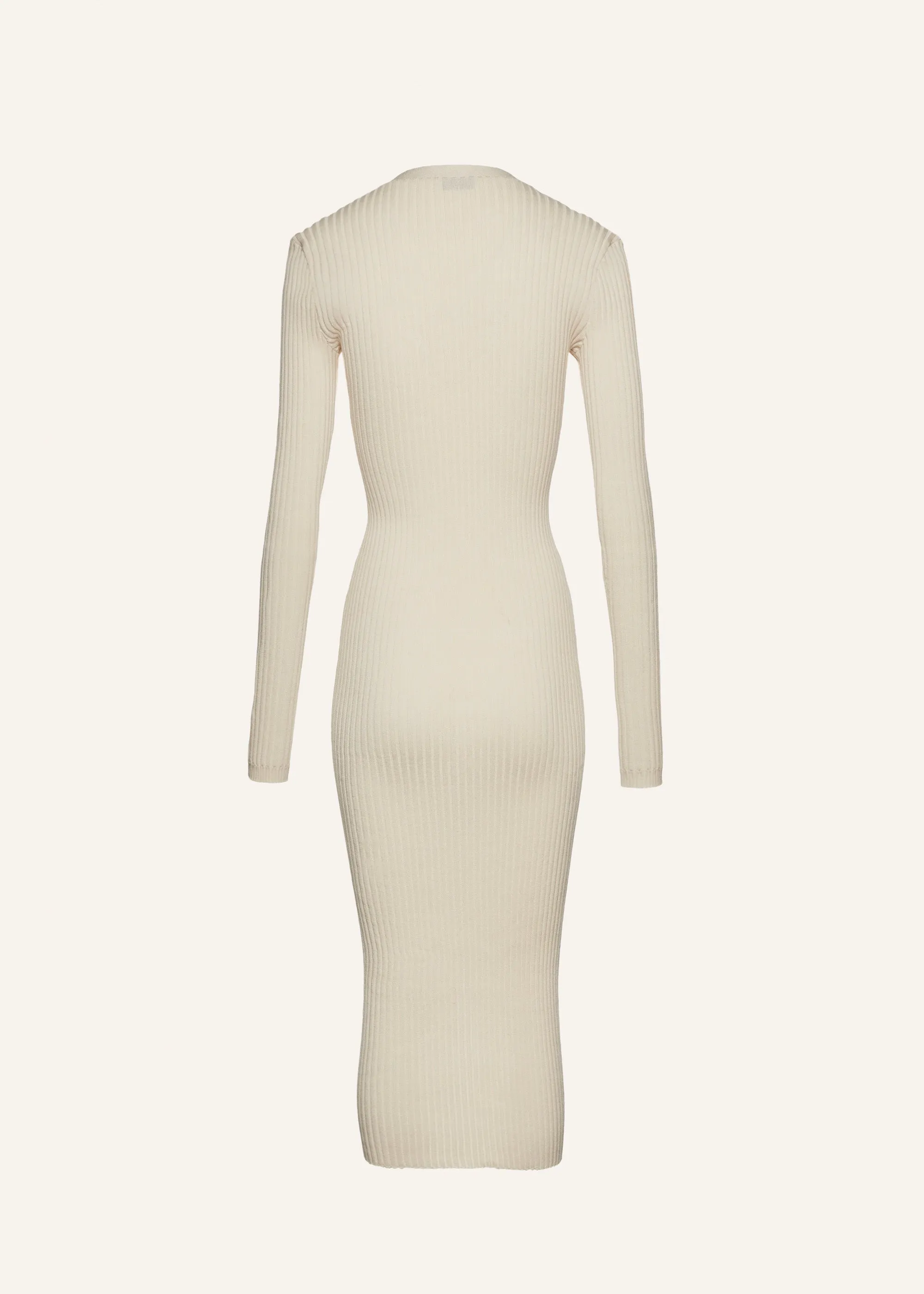 Crochet bra cardigan dress in cream