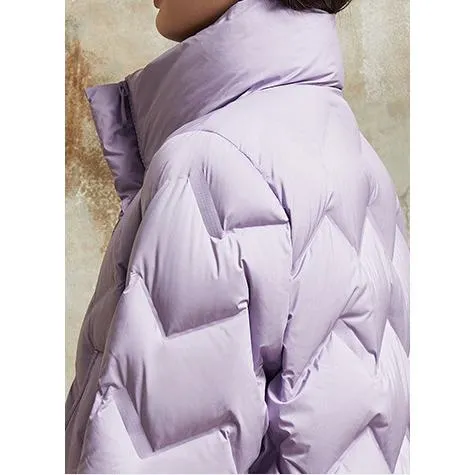 Cropped Puffa Quilted Down Jacket