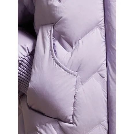 Cropped Puffa Quilted Down Jacket