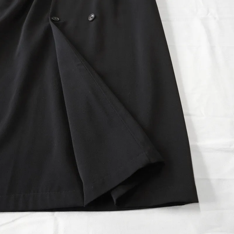 gabardine trench skirt
