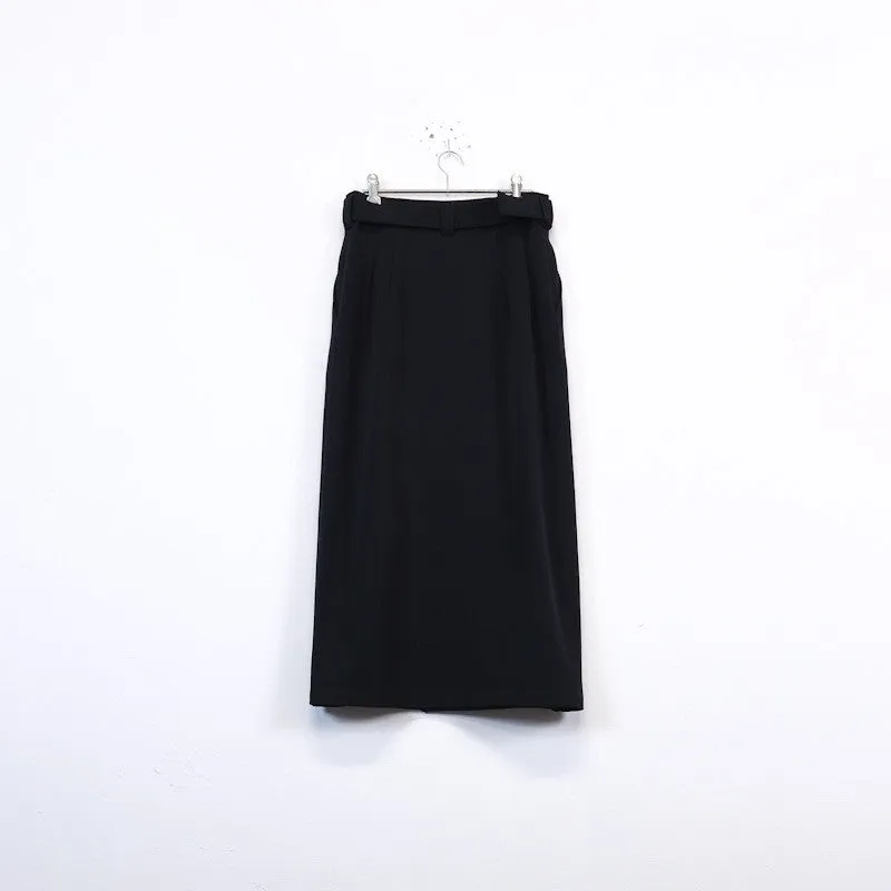 gabardine trench skirt