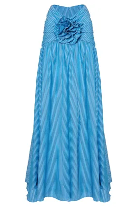 Gathered Waist Maxi Skirt