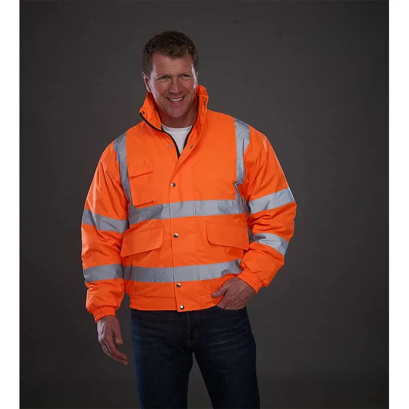 High Visibility  Reflective Bomber Jacket