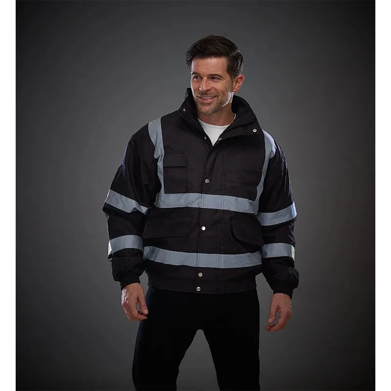 High Visibility  Reflective Bomber Jacket