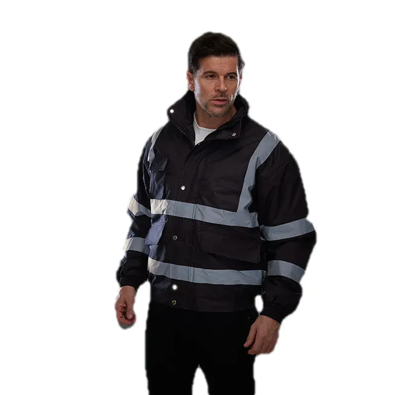 High Visibility  Reflective Bomber Jacket