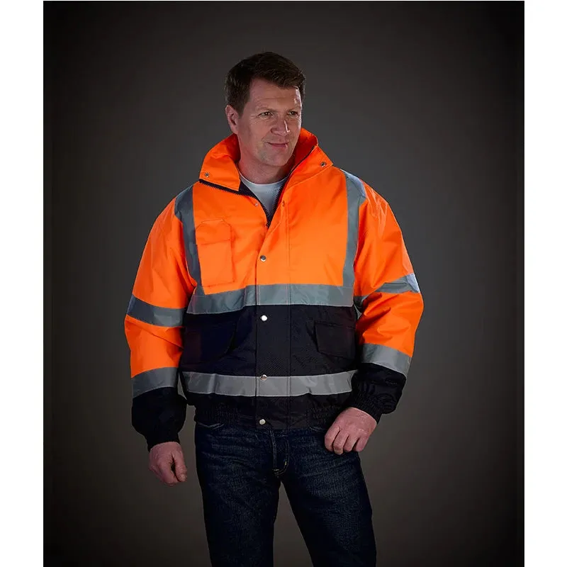 High Visibility  Reflective Bomber Jacket