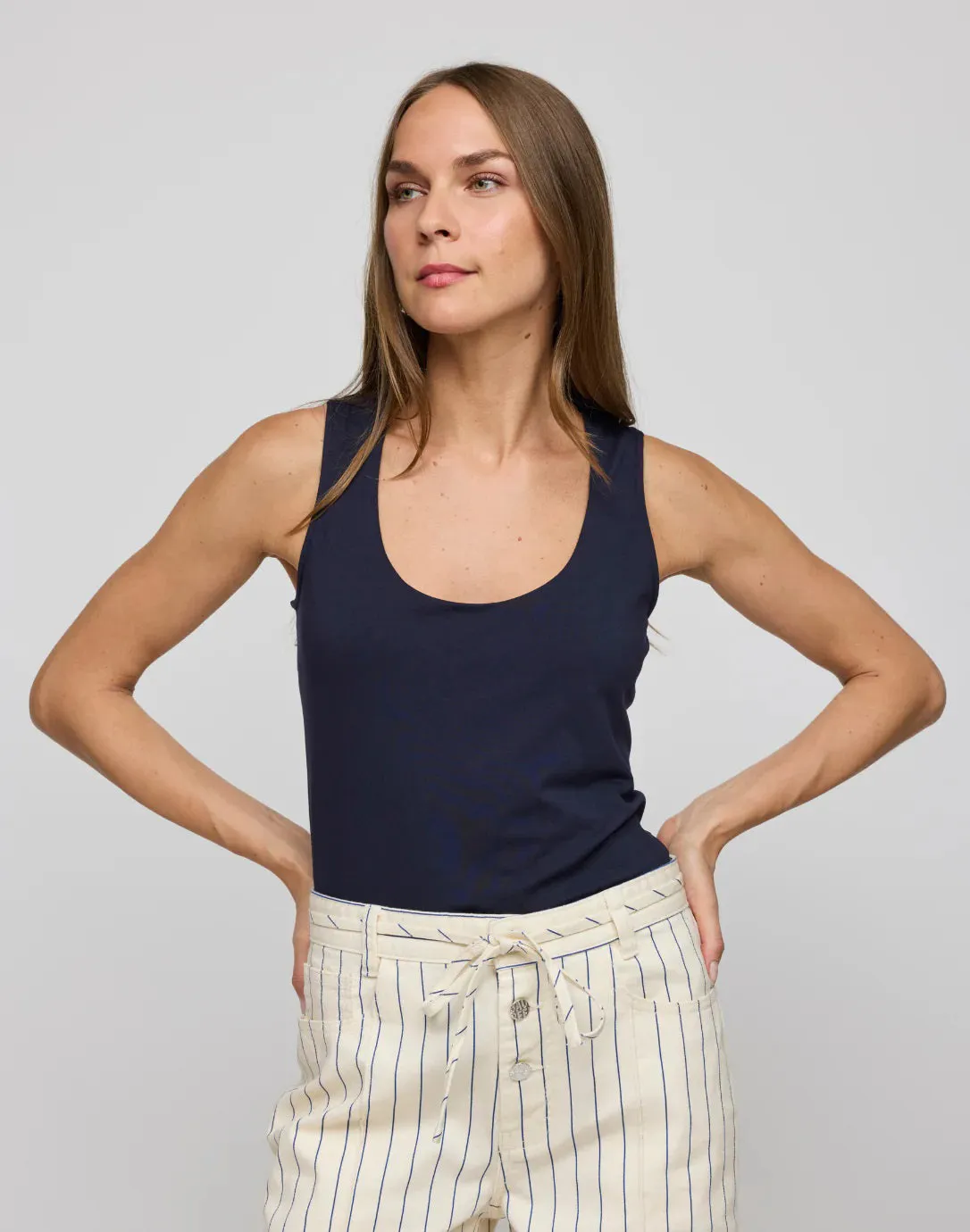 HINSON WU - DAPHNE SCOOP NECK TANK