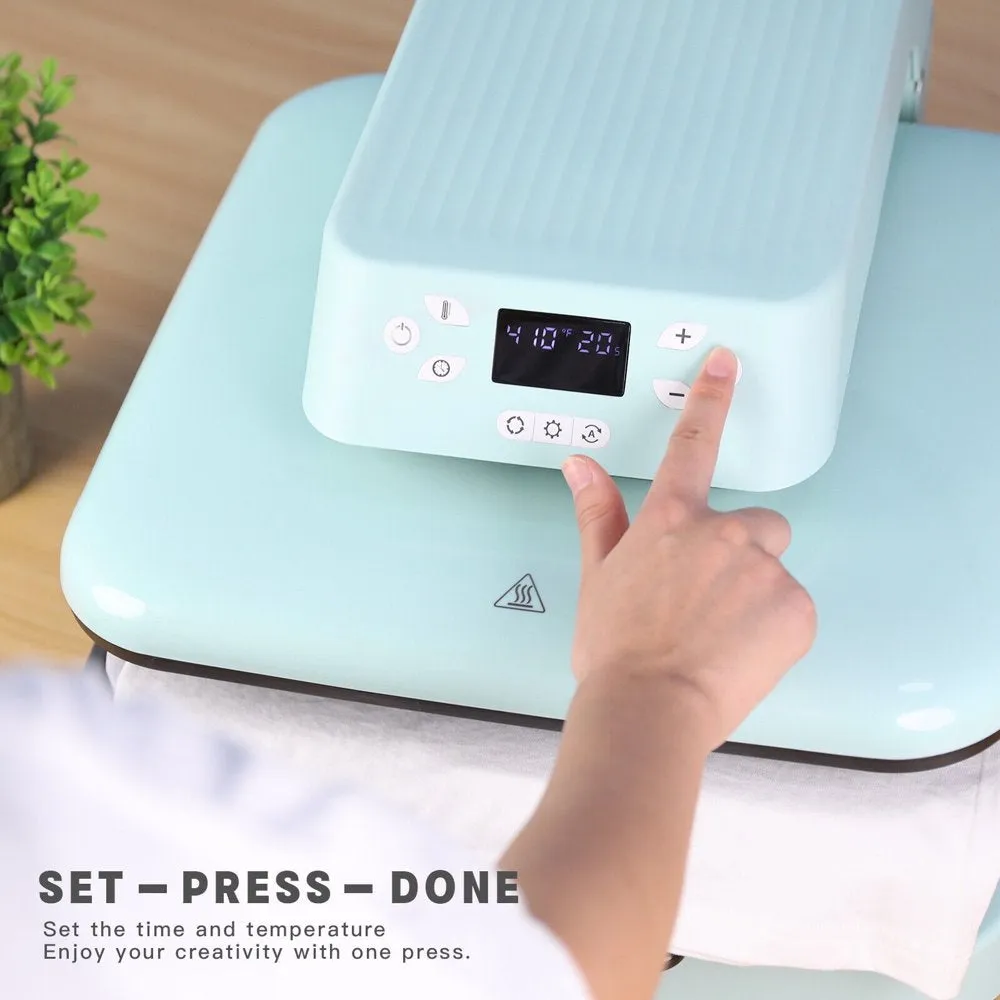 HTVRONT 15X15In Auto Heat Press Machine 10X10In Heat Press Machine Vinyl Cutting Machine