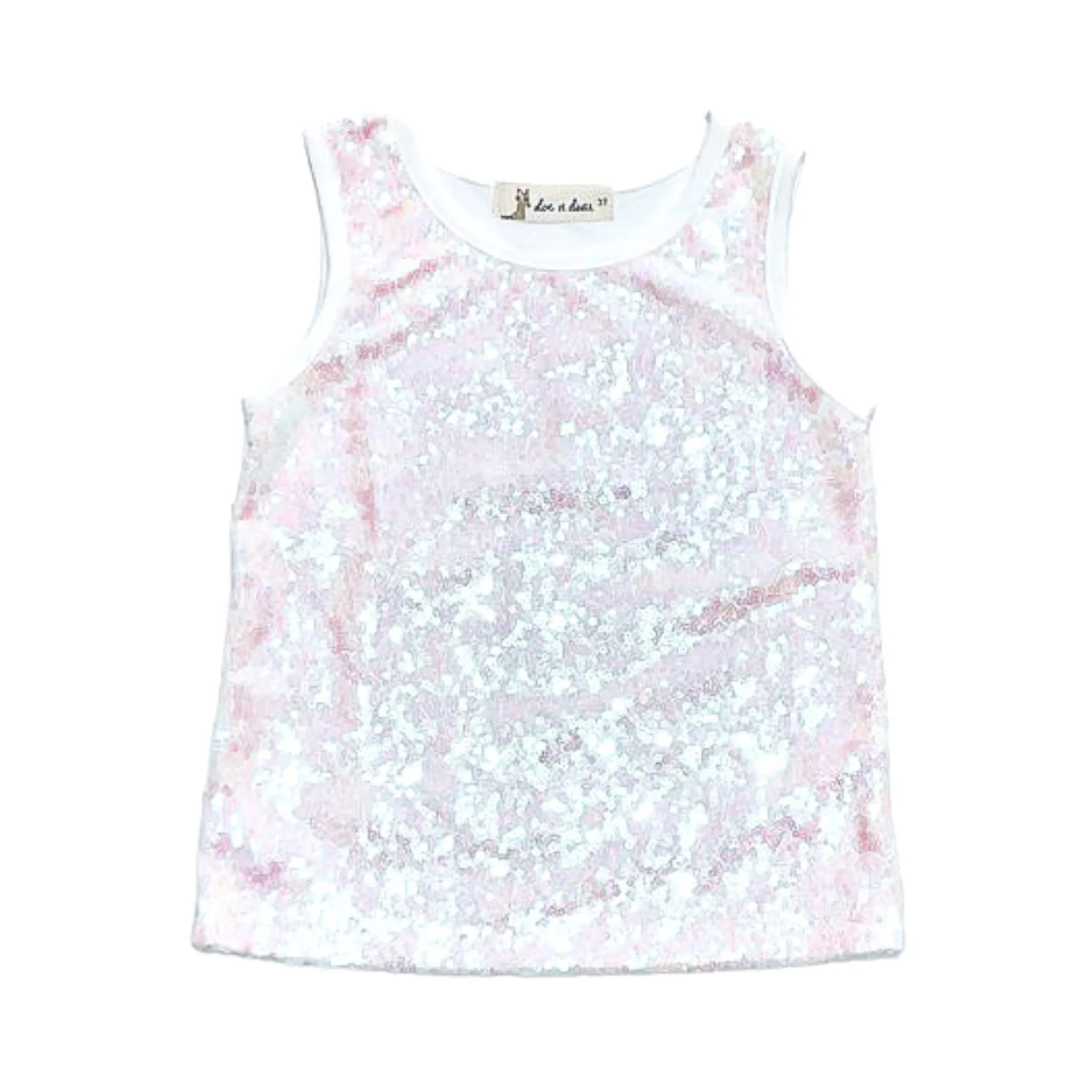 Iridescent Sequined Tank Top