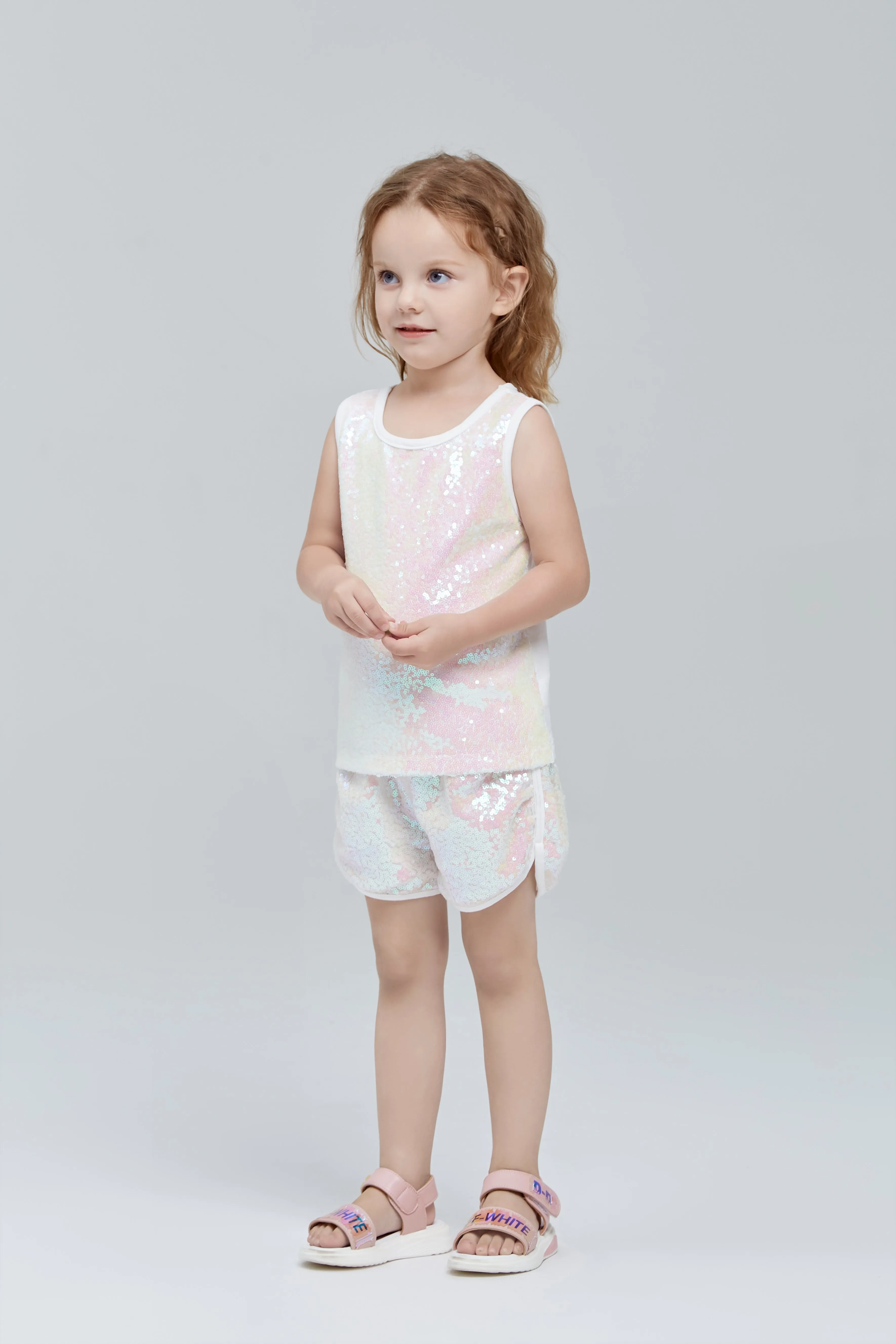 Iridescent Sequined Tank Top