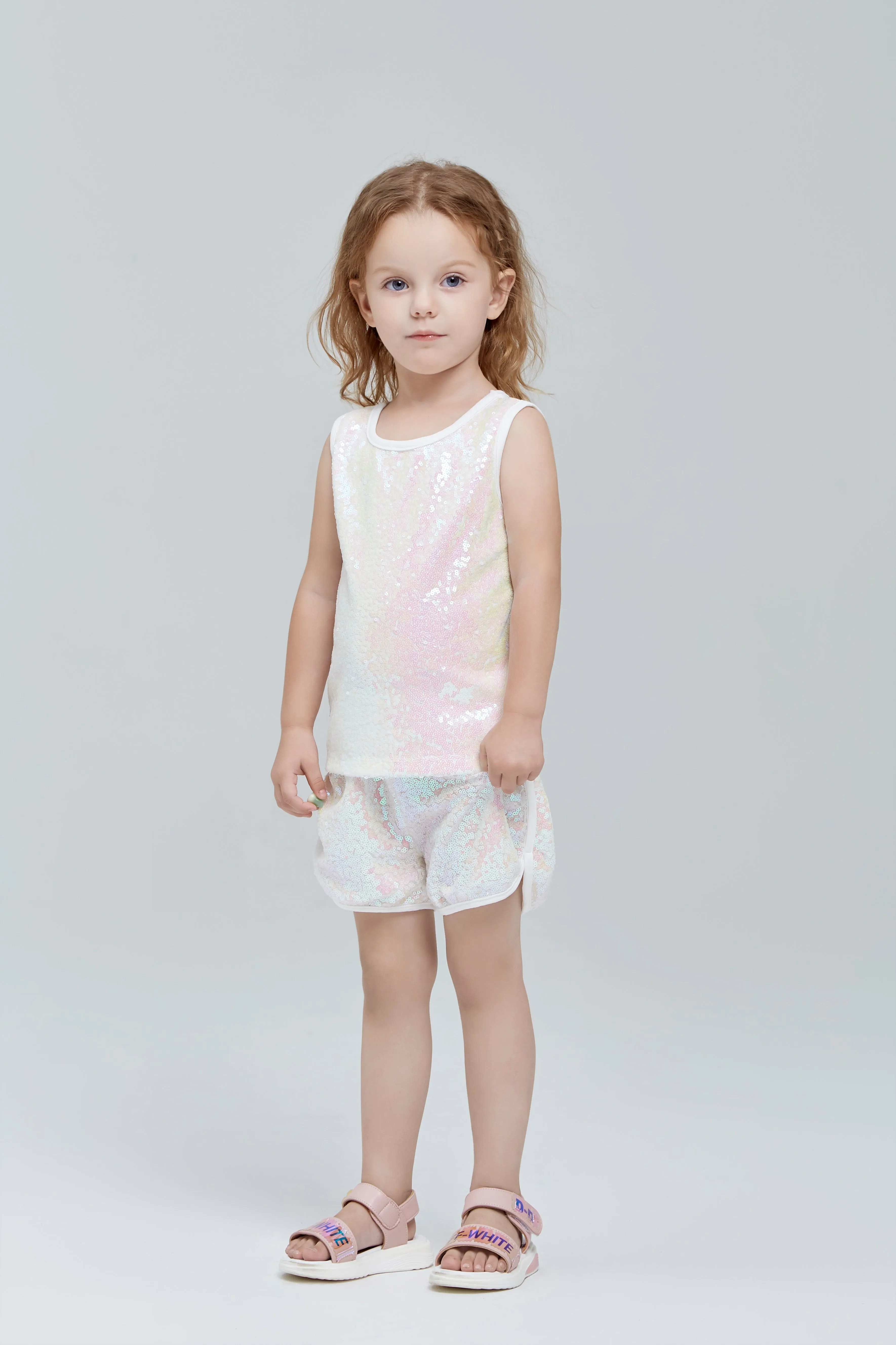 Iridescent Sequined Tank Top