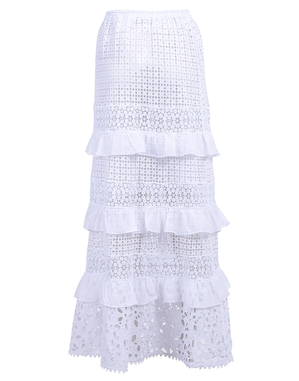 Long Ruffle Cesena Skirt