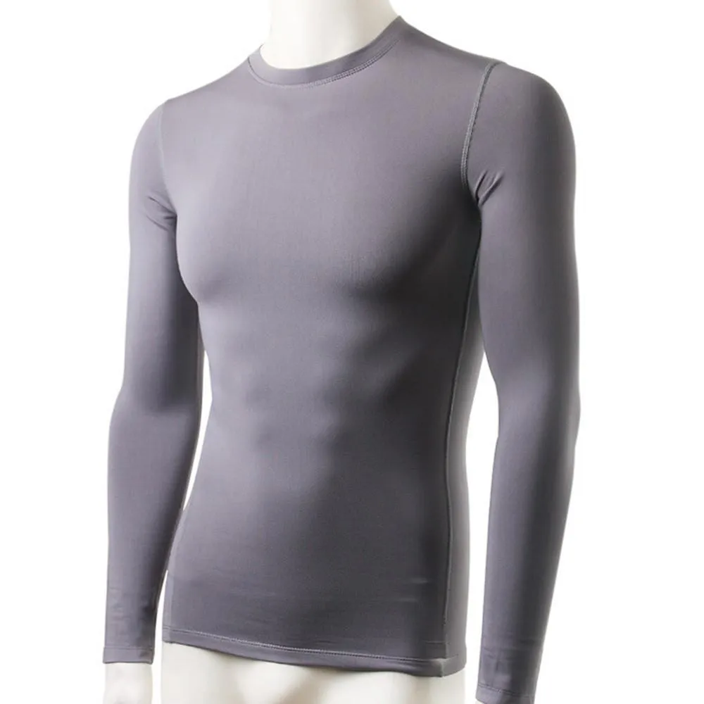 Men Plush Base Layer Long Sleeve Thermal T Shirt