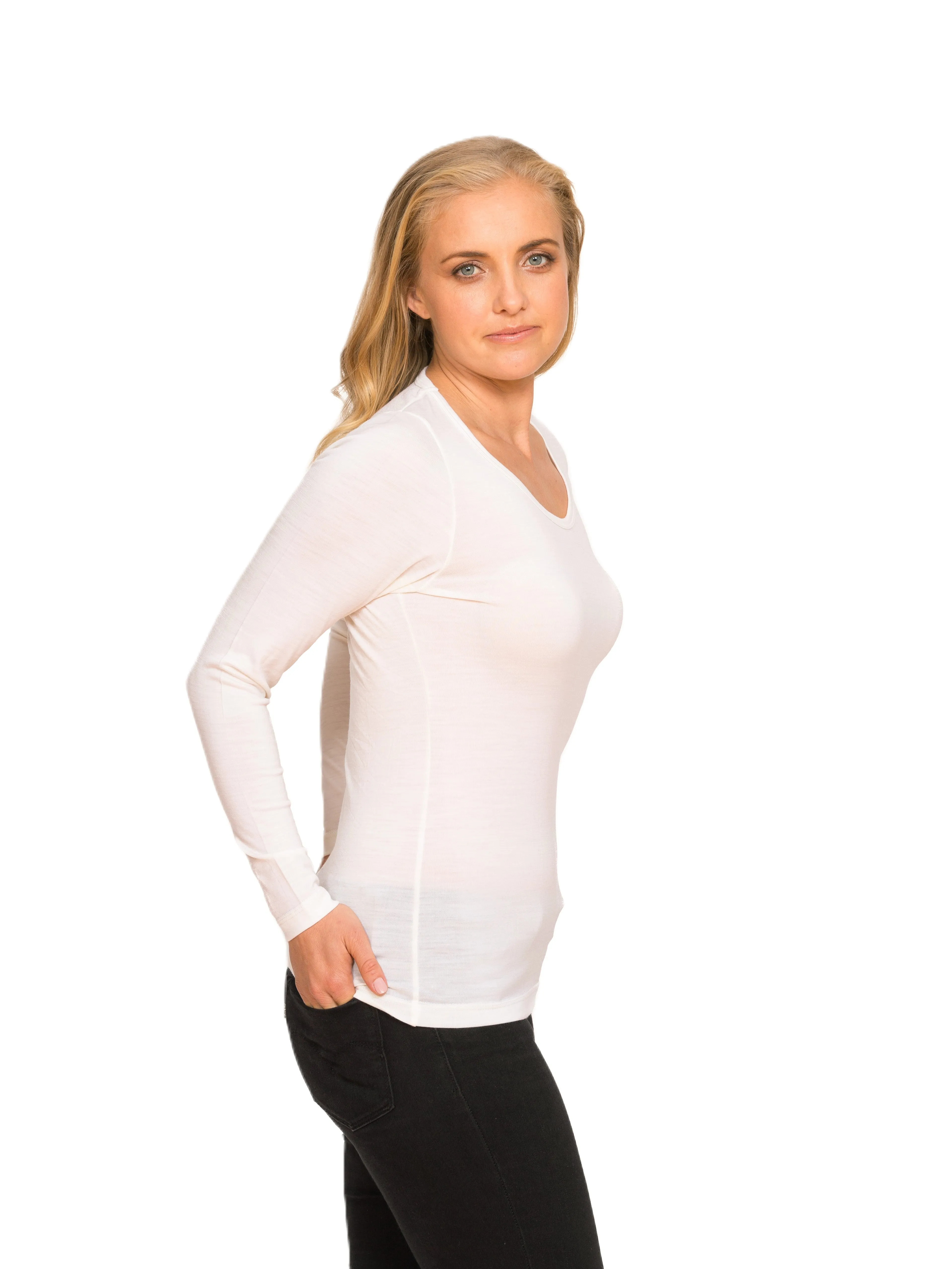 Merino Scoop Neck Top