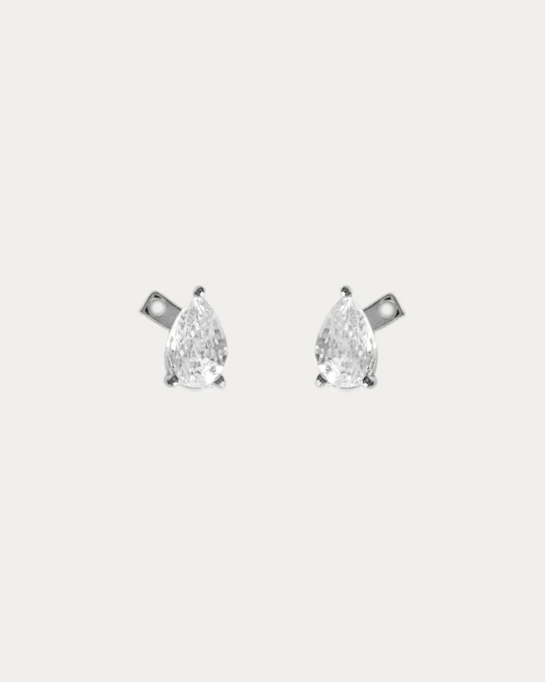 Pear Ear Jackets - Silver