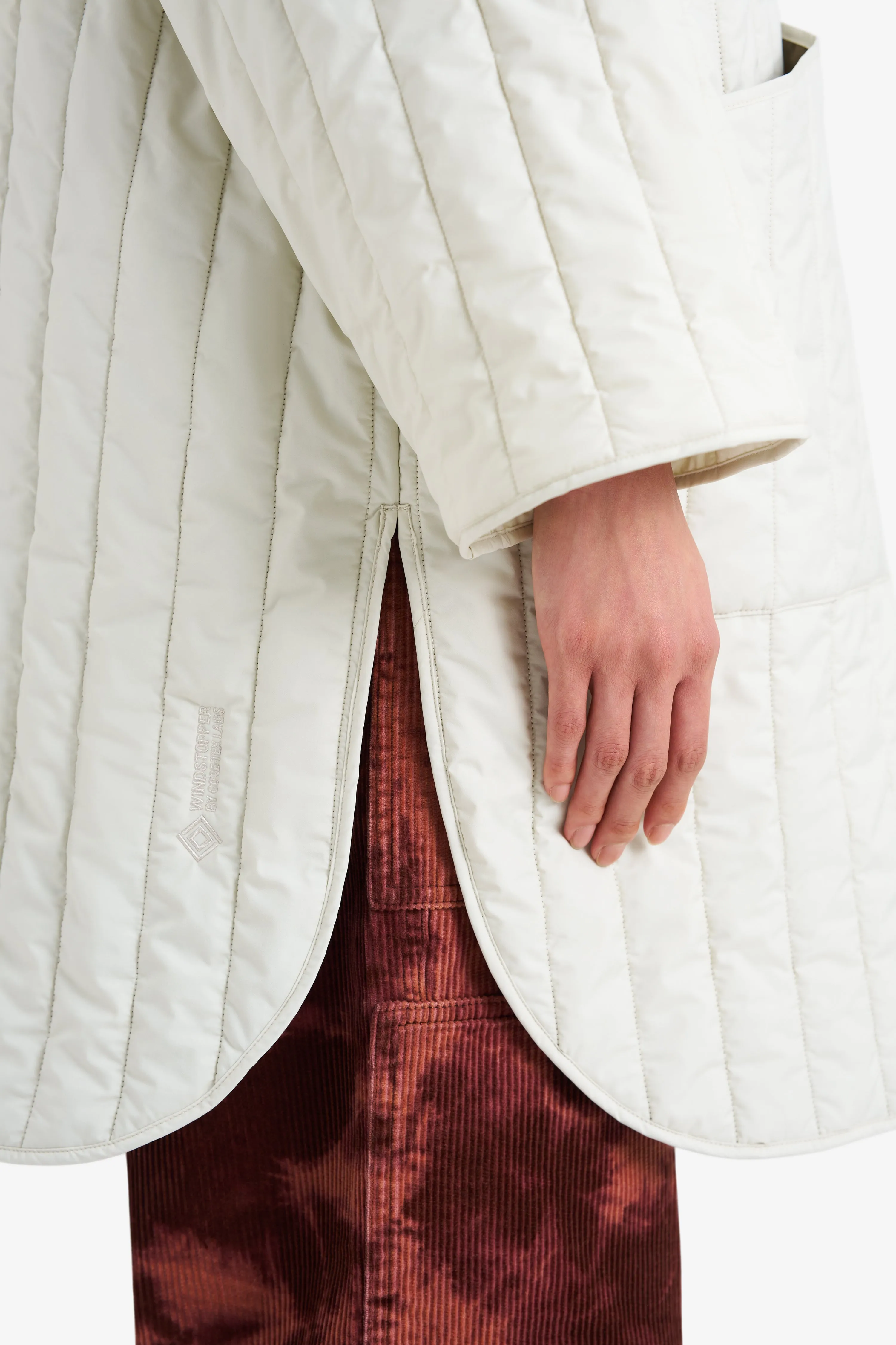 QUILTED GORE TEX WINDSTOPPER JACKET MOON