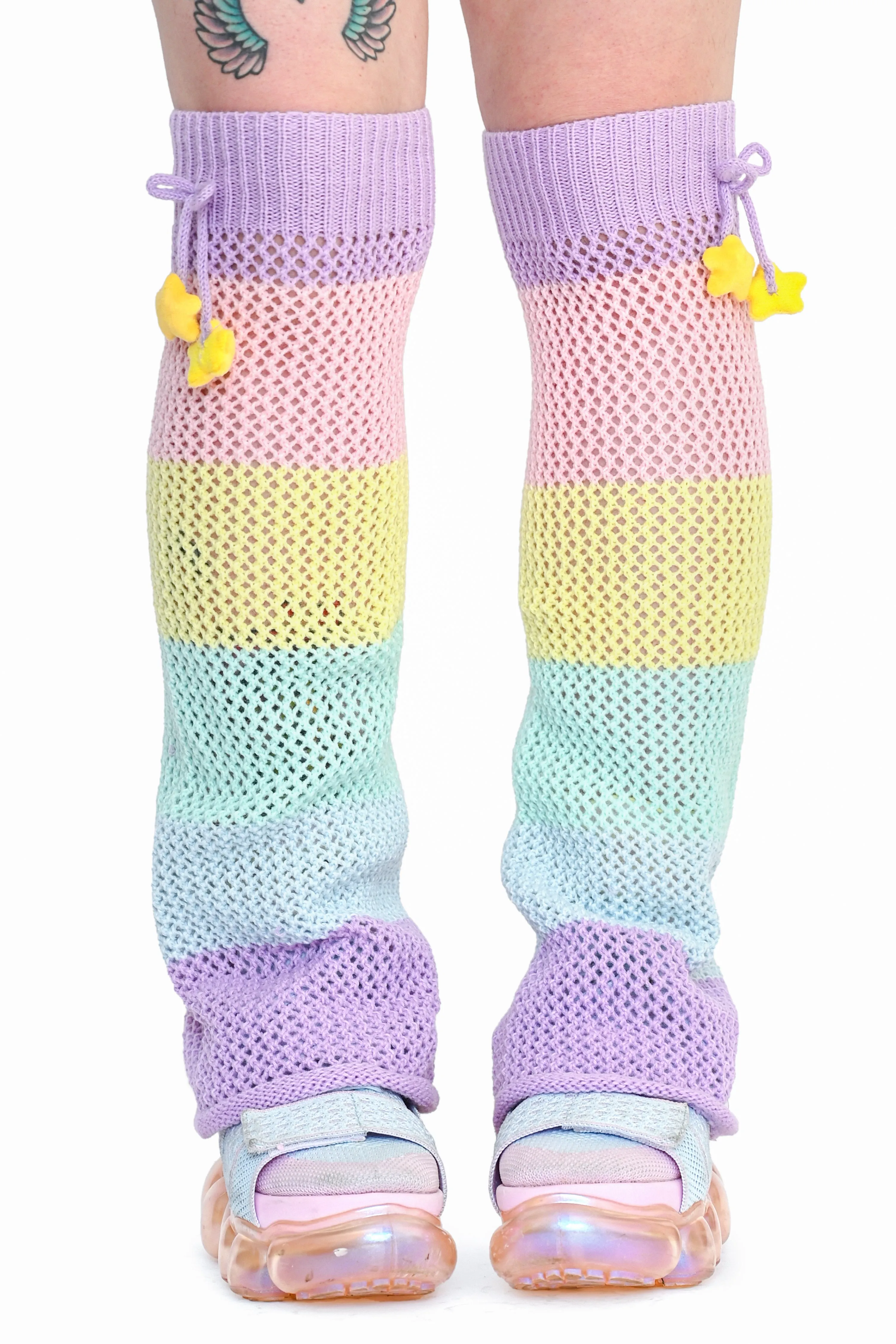 Rainbow Stripe Leg Warmers