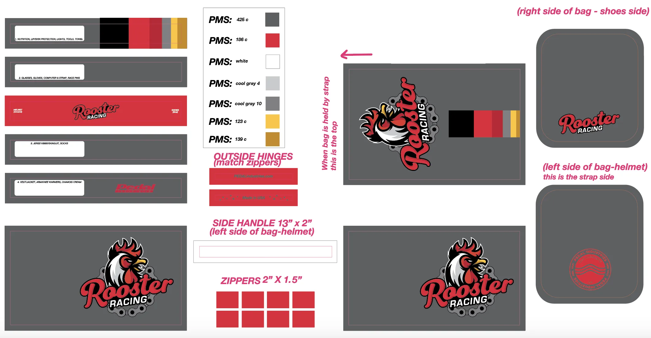 Rooster Racing 2018 RACEDAY BAG