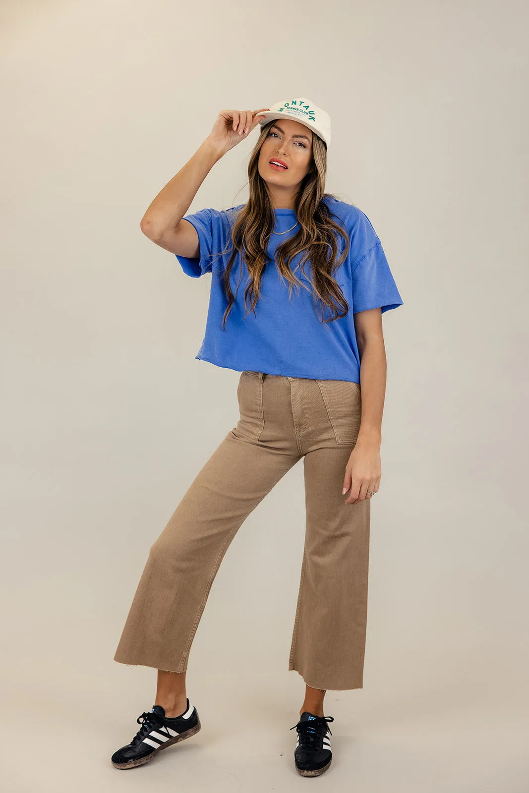 Skyler High Rise Raw Edge Pants