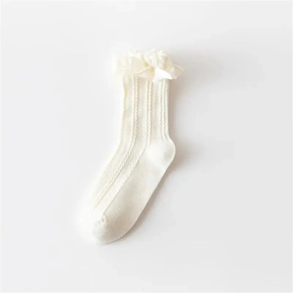 Sohiwoo 1 Pair Woman Lace Short Trend Sweet Socks Japanese Maiden Lovely Ruffle Cotton Lolita Style Princess Socks Y2k Leg Warmers Set