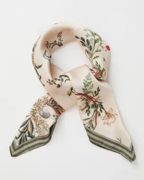 Toile de Jouy Scarf Green