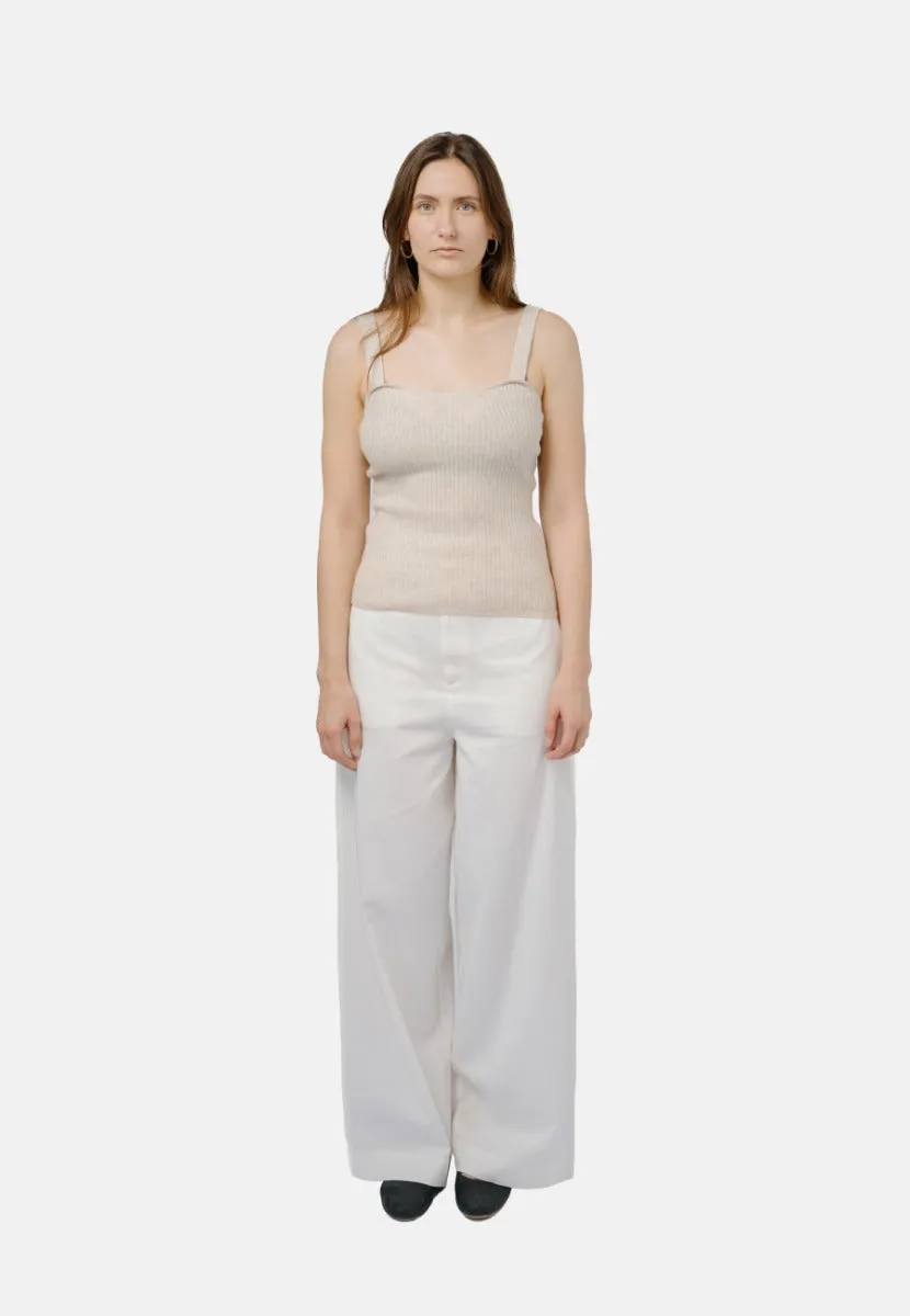 Ulaanbaatar Strap Top Off White