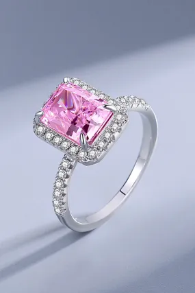 Unique and Chic 925 Sterling Silver Cubic Zirconia Ring
