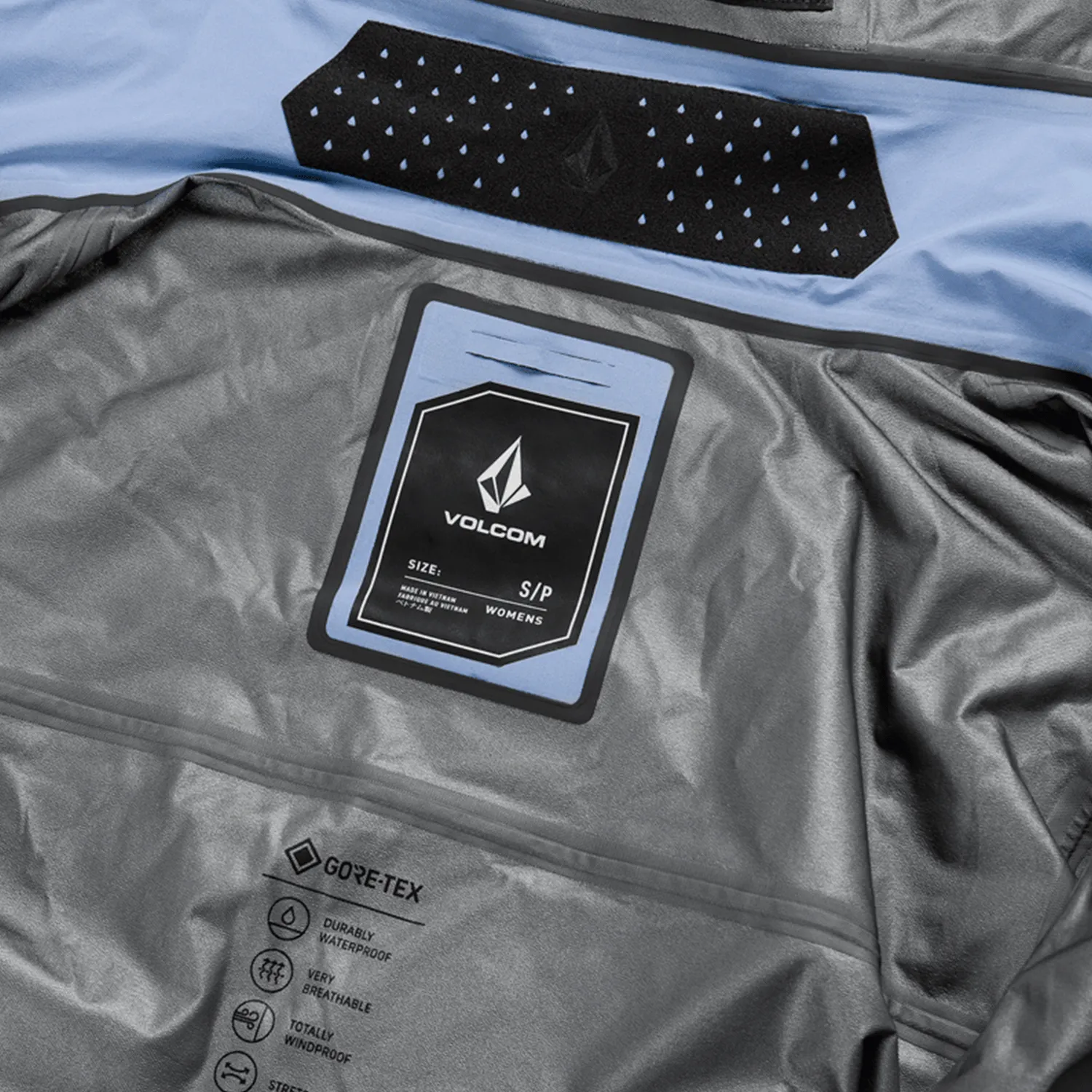 Volcom Women's VS 3L Stretch Gore-tex Jacket 2025 Crystal Blue