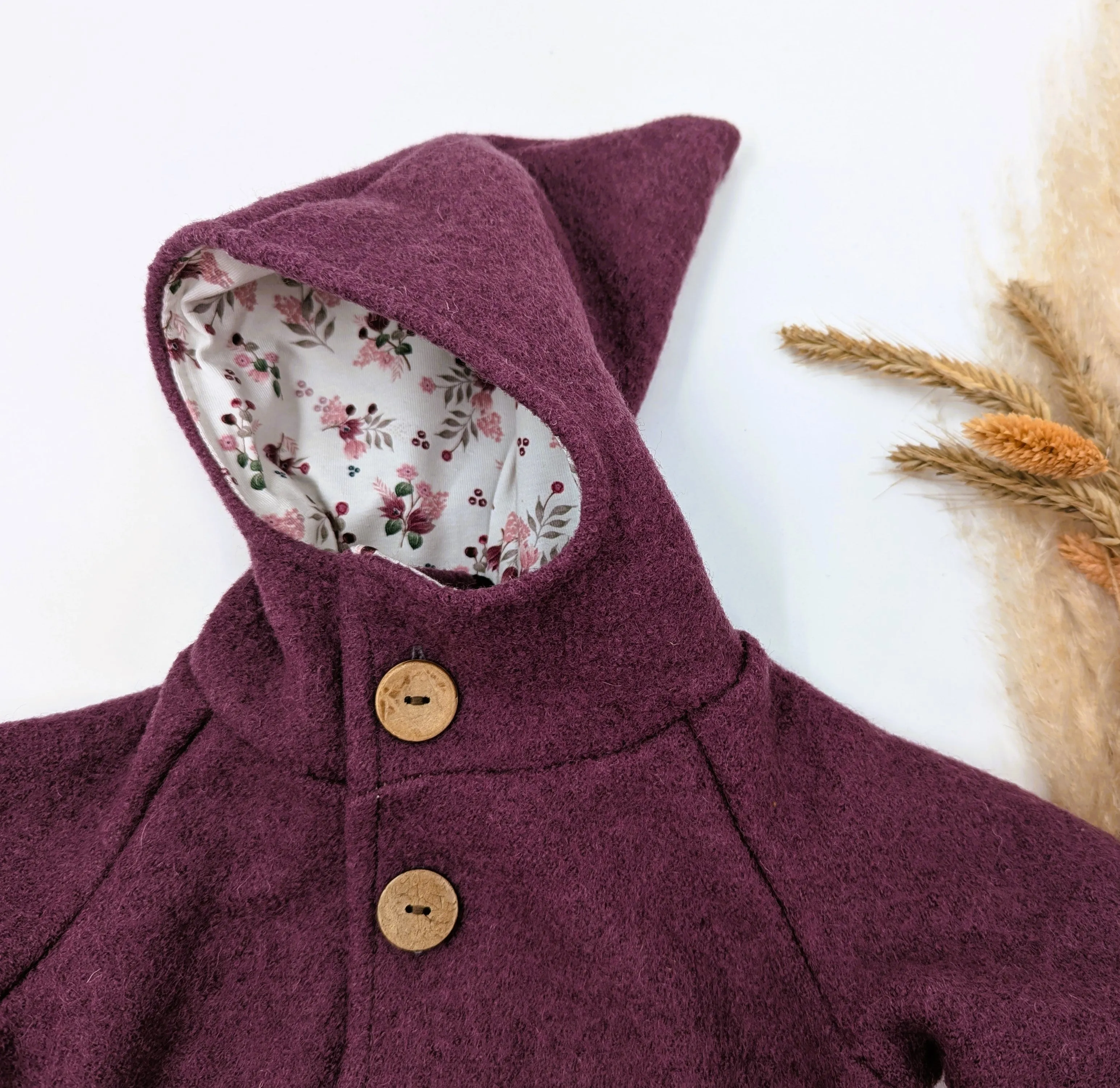 Walk Overall - Aubergine " Winterblume" Gr. 1, 50/56 (1_669)