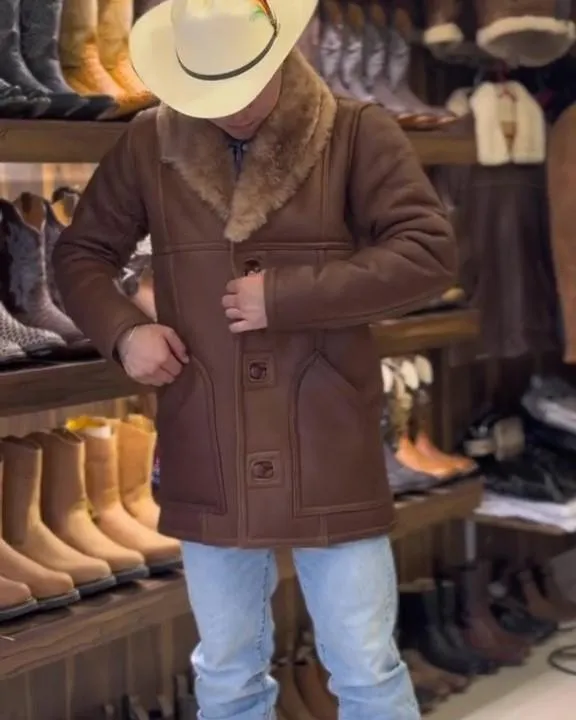 Winter premium cashmere cowboy jacket